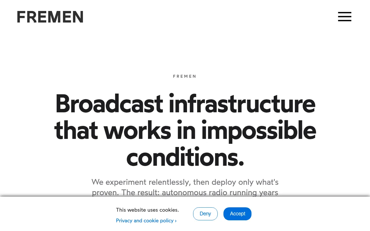 Screenshot of fremen.fi