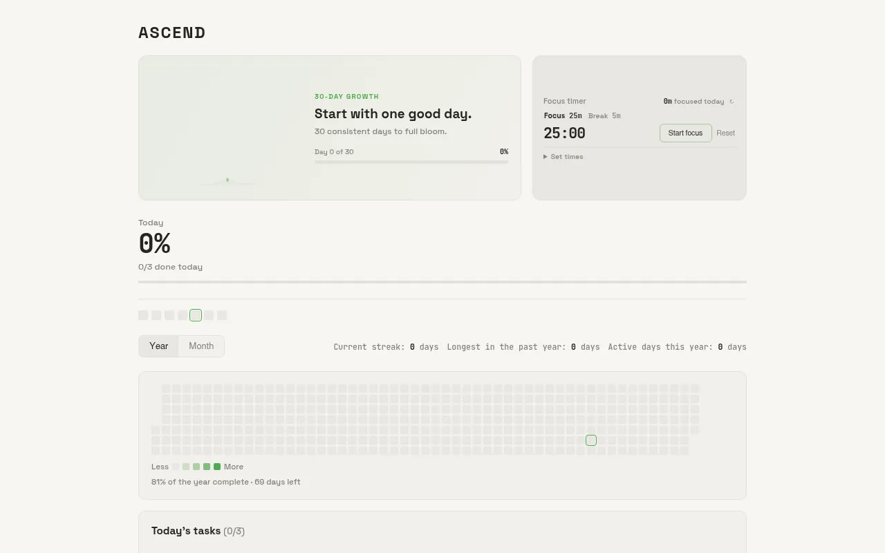 Screenshot of ascend-one-tau.vercel.app