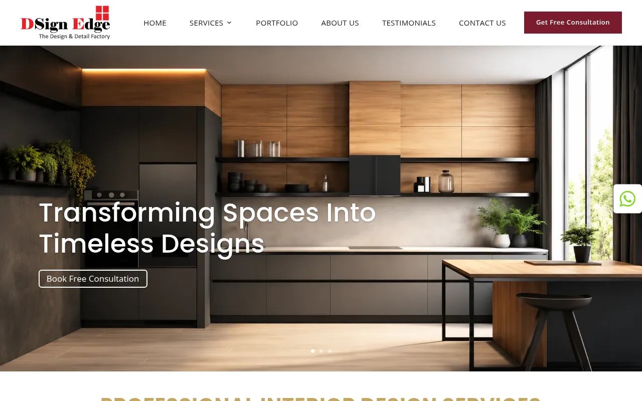 Screenshot of dsignedge.com