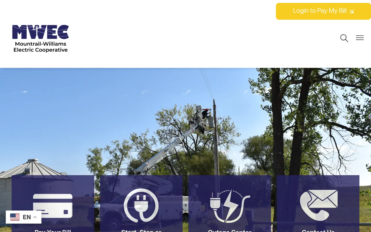 Screenshot of mwec.com