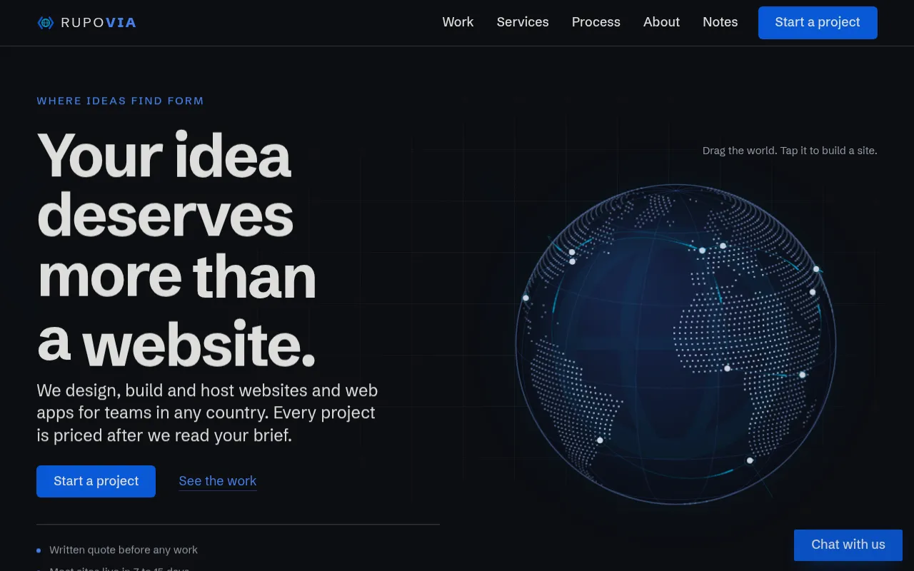 Screenshot of rupovia.com