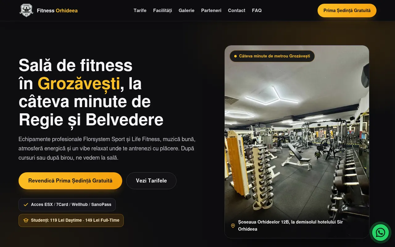 Screenshot of fitnessorhideea.ro