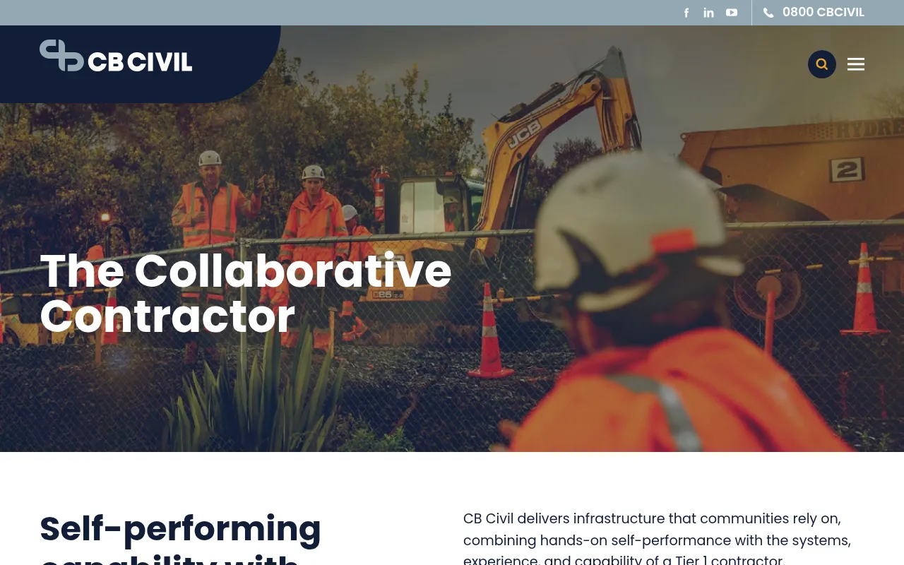 Screenshot of cbcivil.co.nz