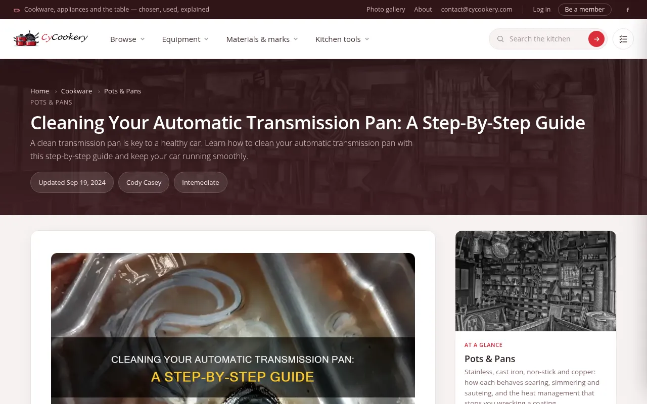 Screenshot of cycookery.com