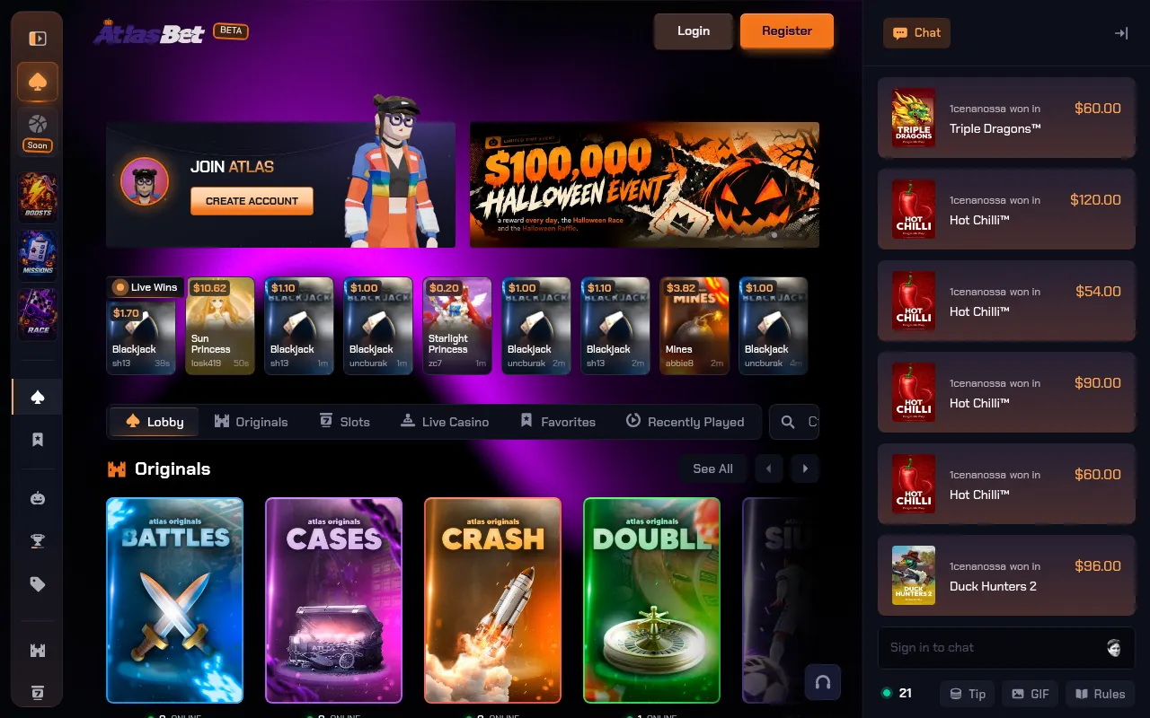 Screenshot of atlasbet.gg