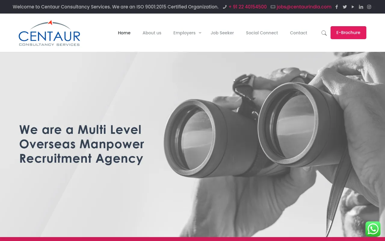 Screenshot of centaurindia.com