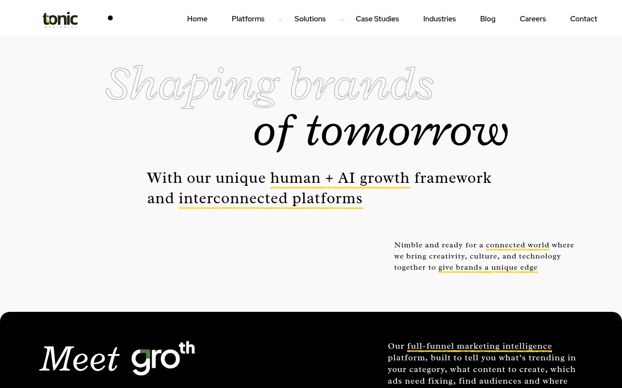 Screenshot of tonicworldwide.com