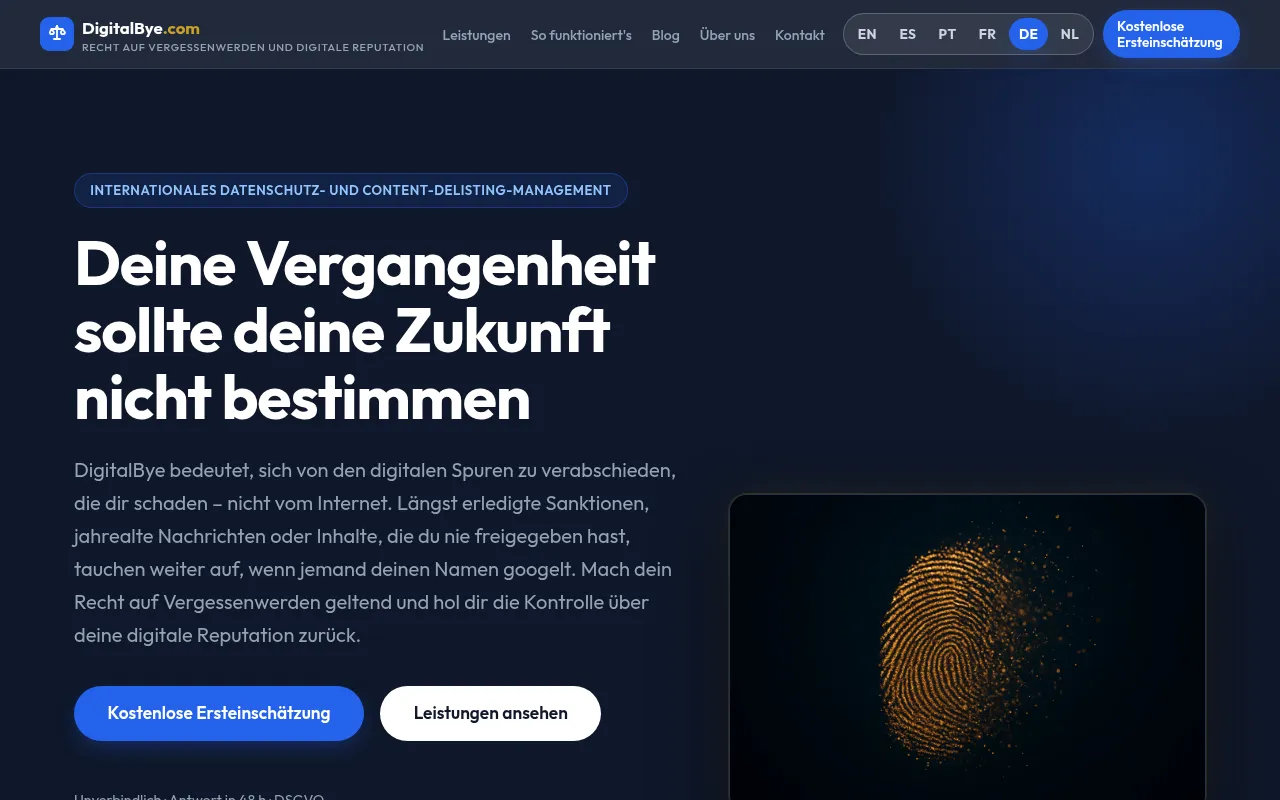 Screenshot of digitalbye.com