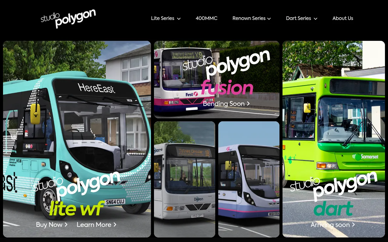 Screenshot of studiopolygon.co.uk