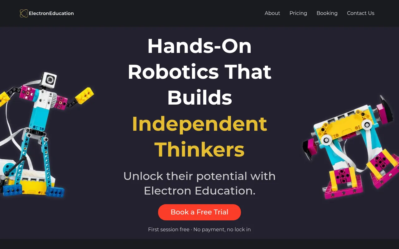 Screenshot of electroneducation.com.au