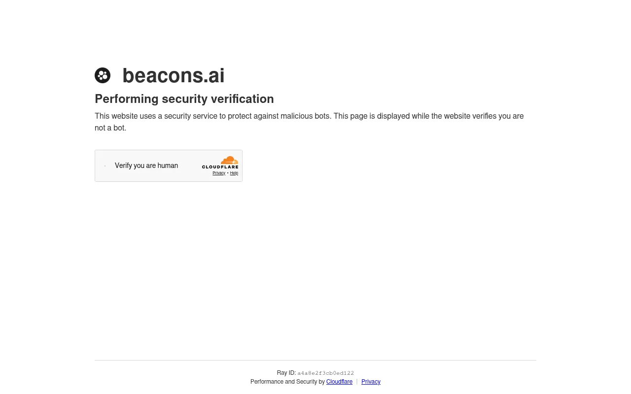 Screenshot of beacons.ai