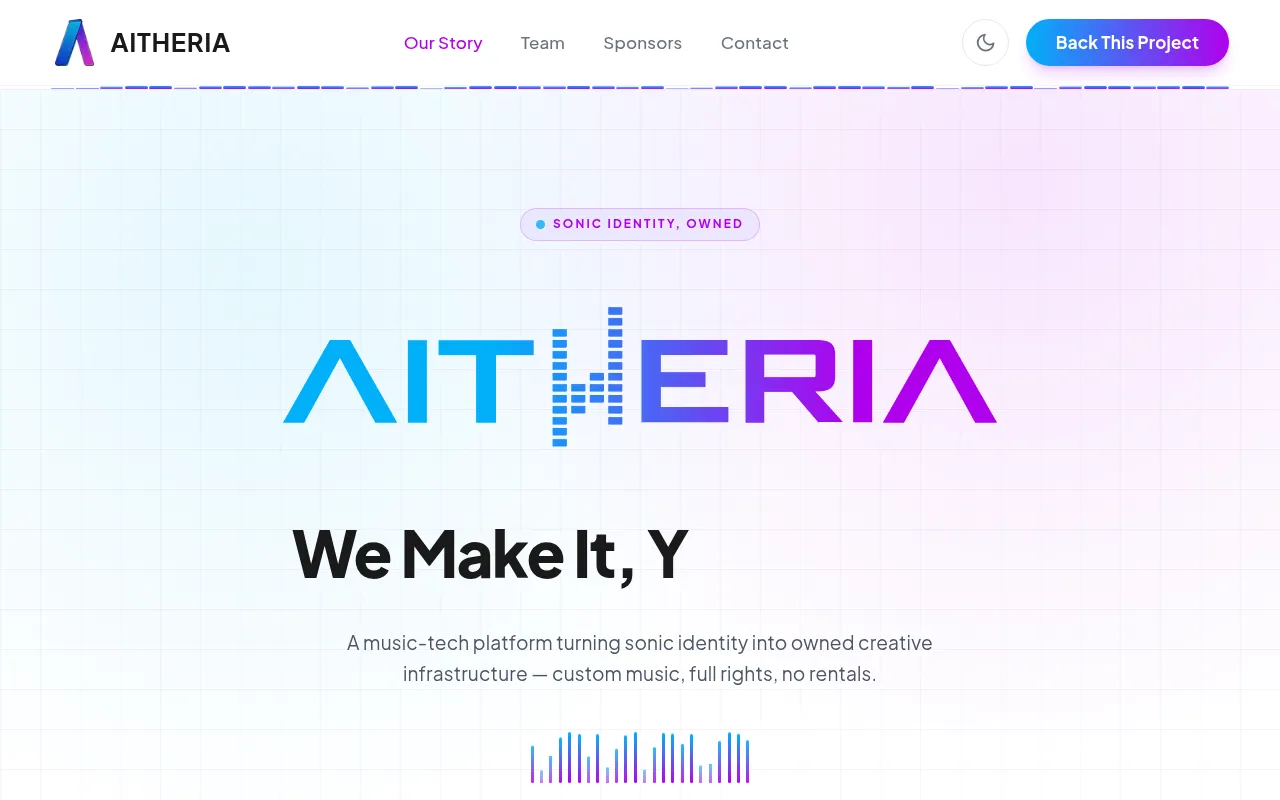 Screenshot of aitheria.io
