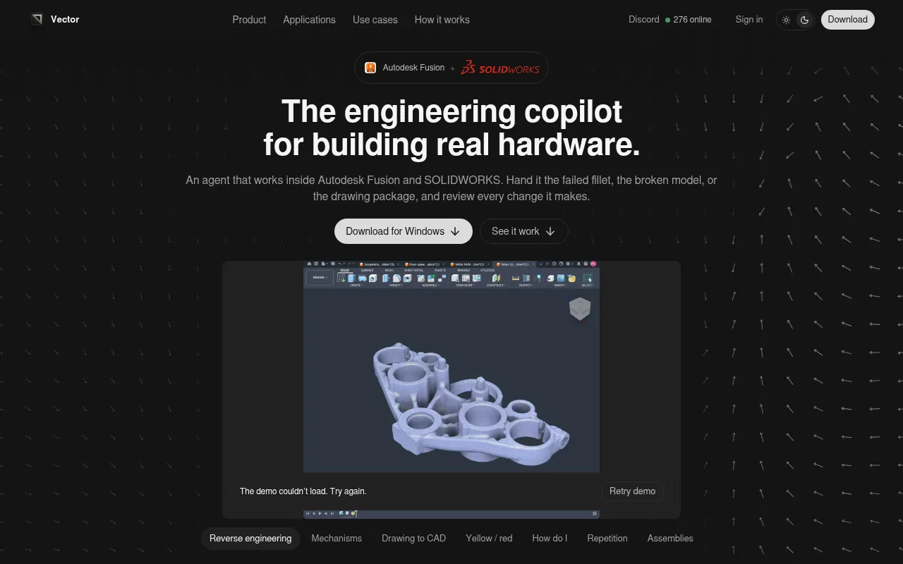 Screenshot of heyvector.co