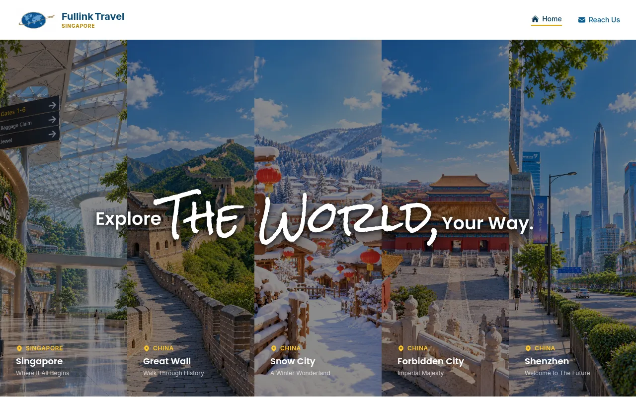 Screenshot of fullinktravel.com