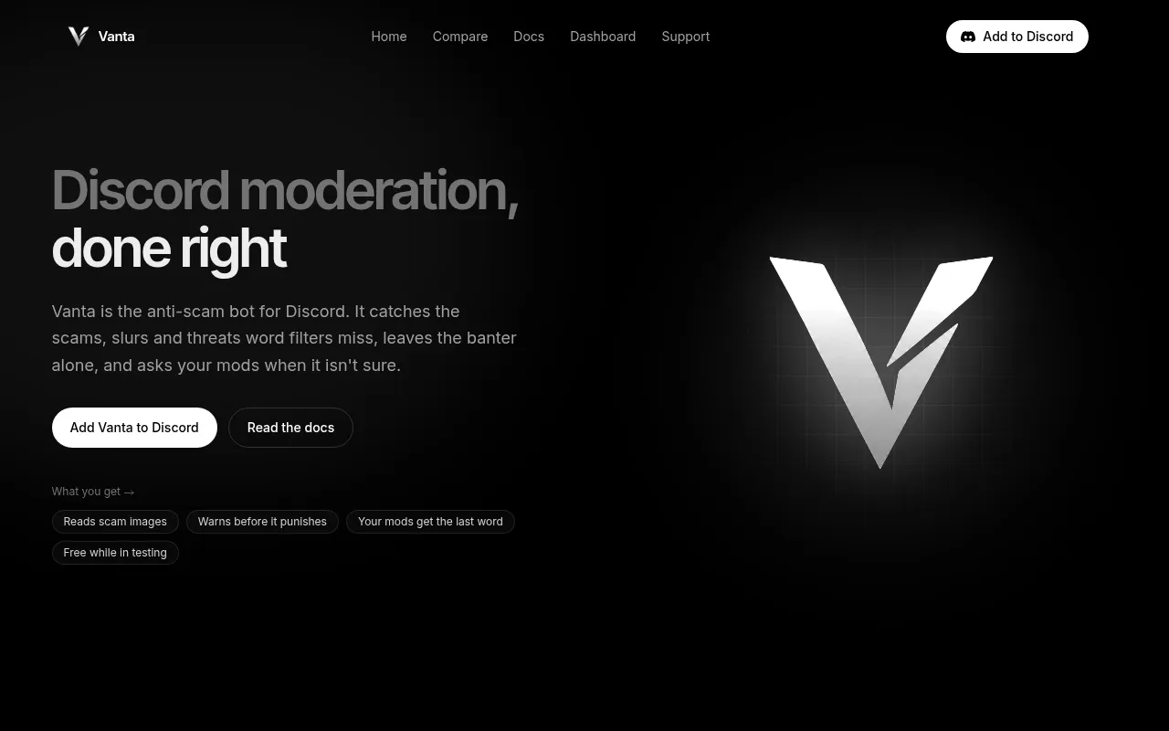 Screenshot of getvanta.dev