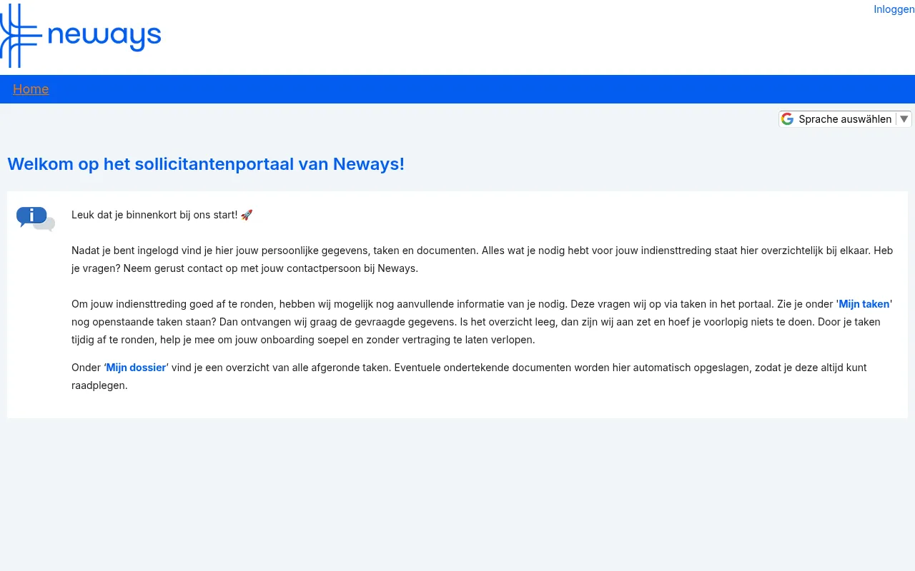 Screenshot of onboarding.newayselectronics.com