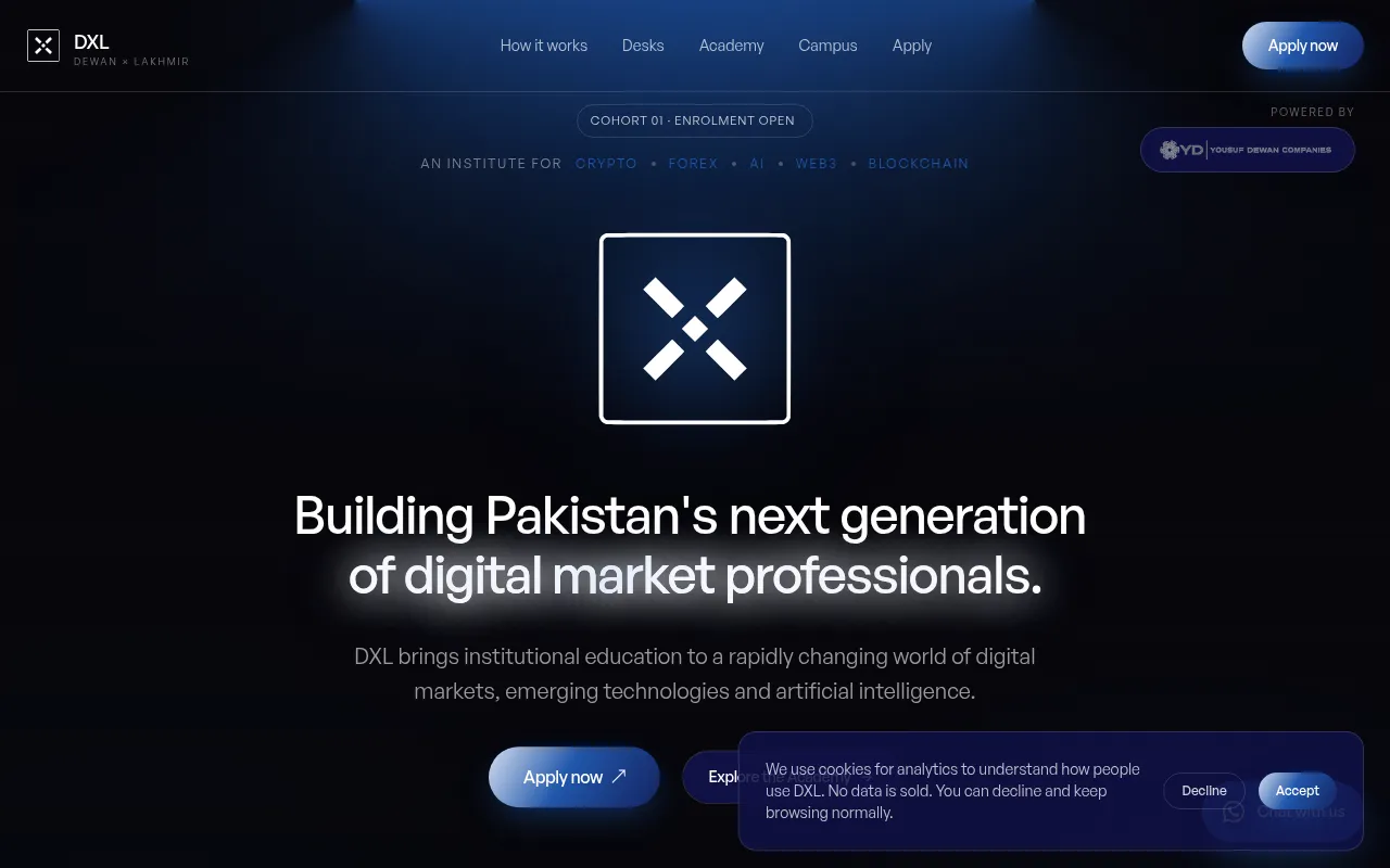 Screenshot of dxl.academy
