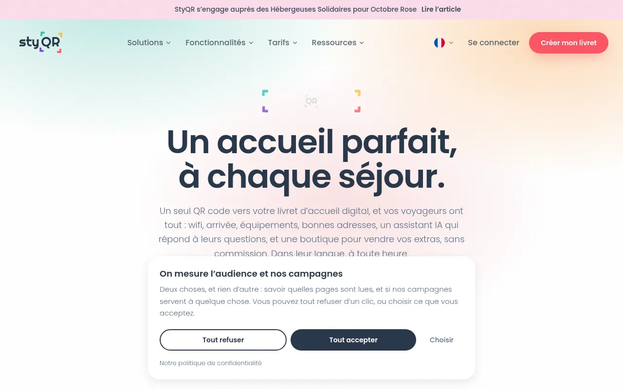 Screenshot of styqr.fr