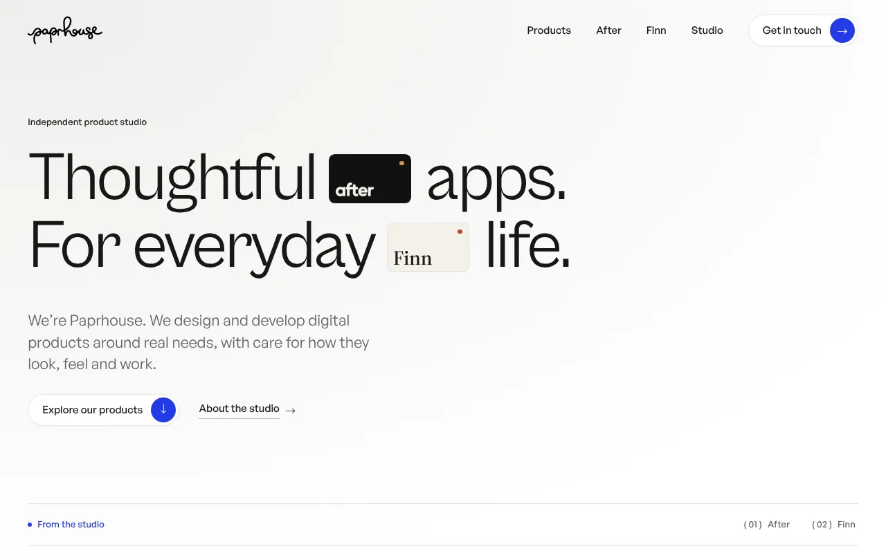 Screenshot of paprhouse.com