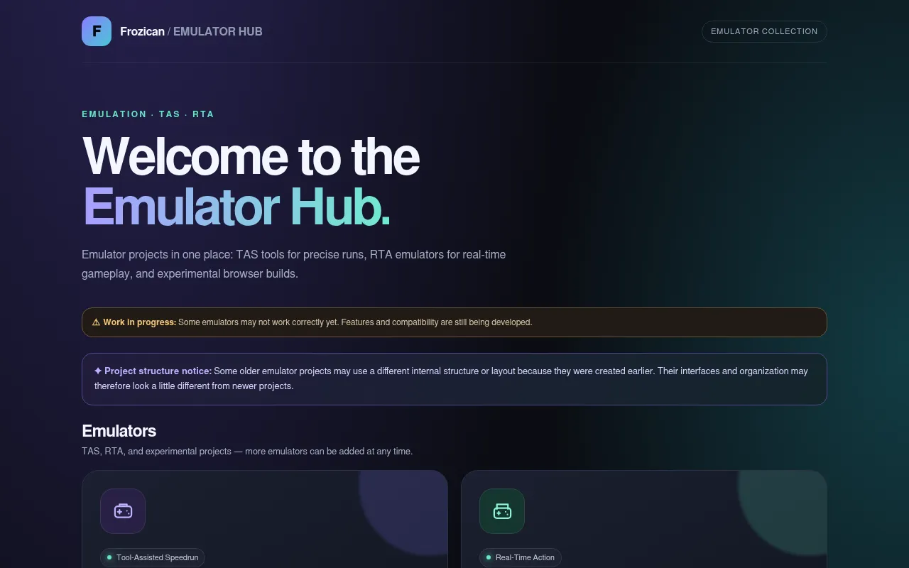 Screenshot of frozican.github.io