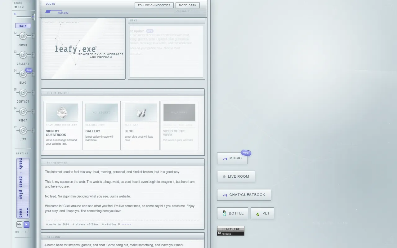 Screenshot of leafyyy.neocities.org