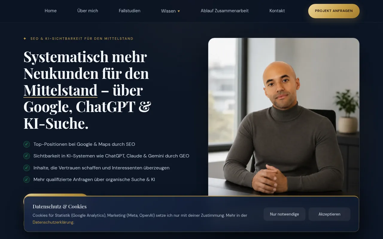 Screenshot of dominikkienzle.de
