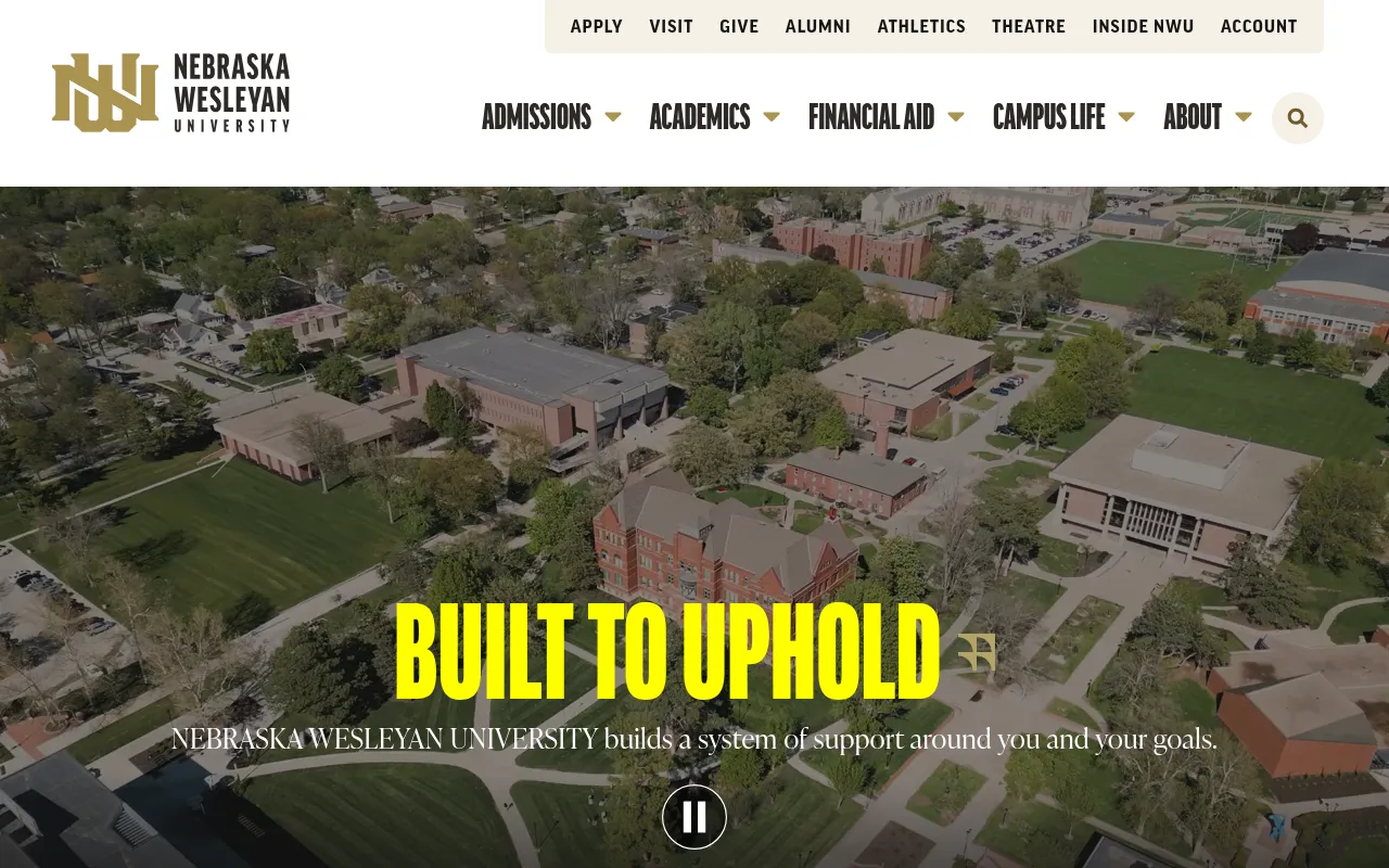 Screenshot of nebrwesleyan.edu