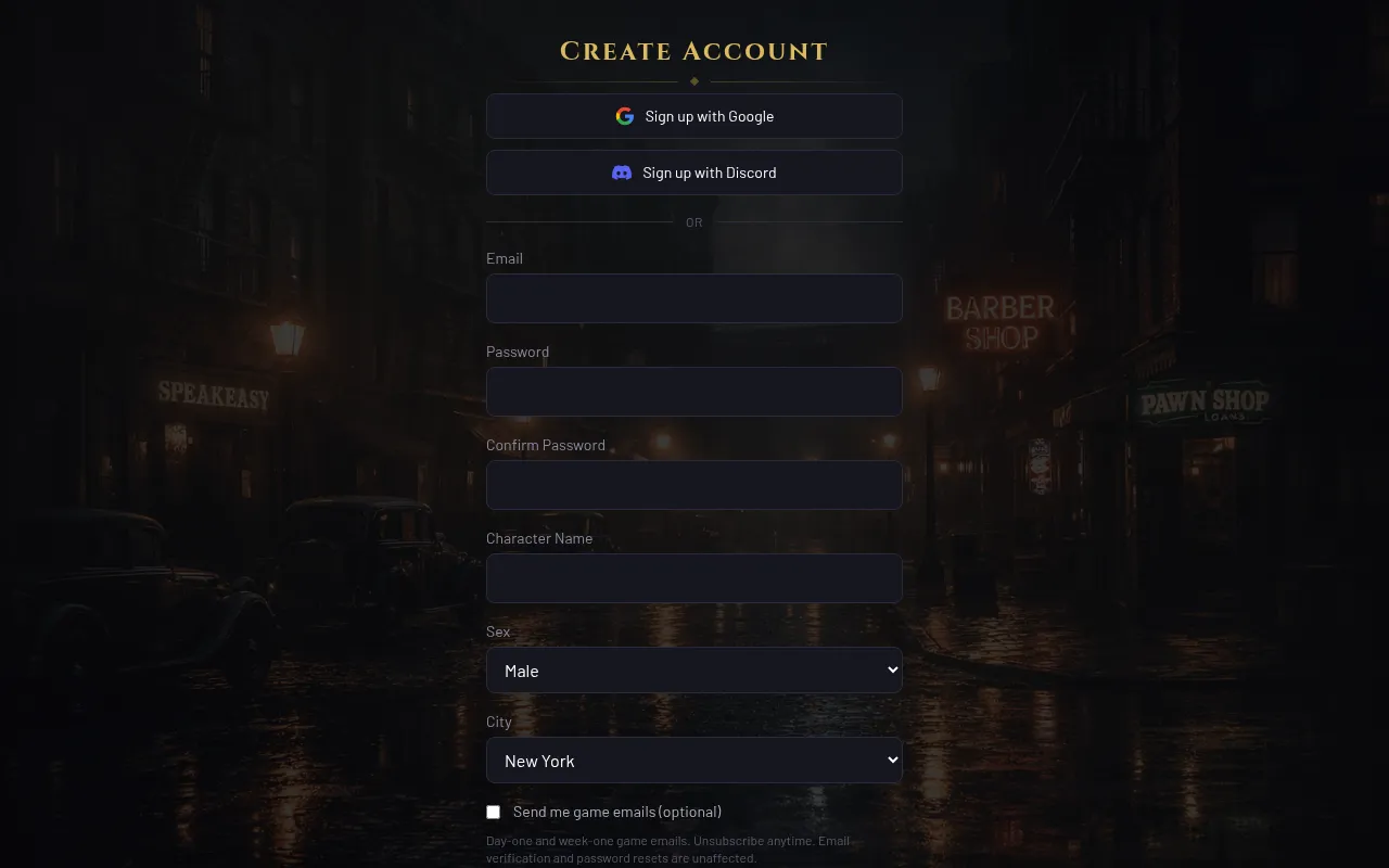 Screenshot of vendettaempire.com