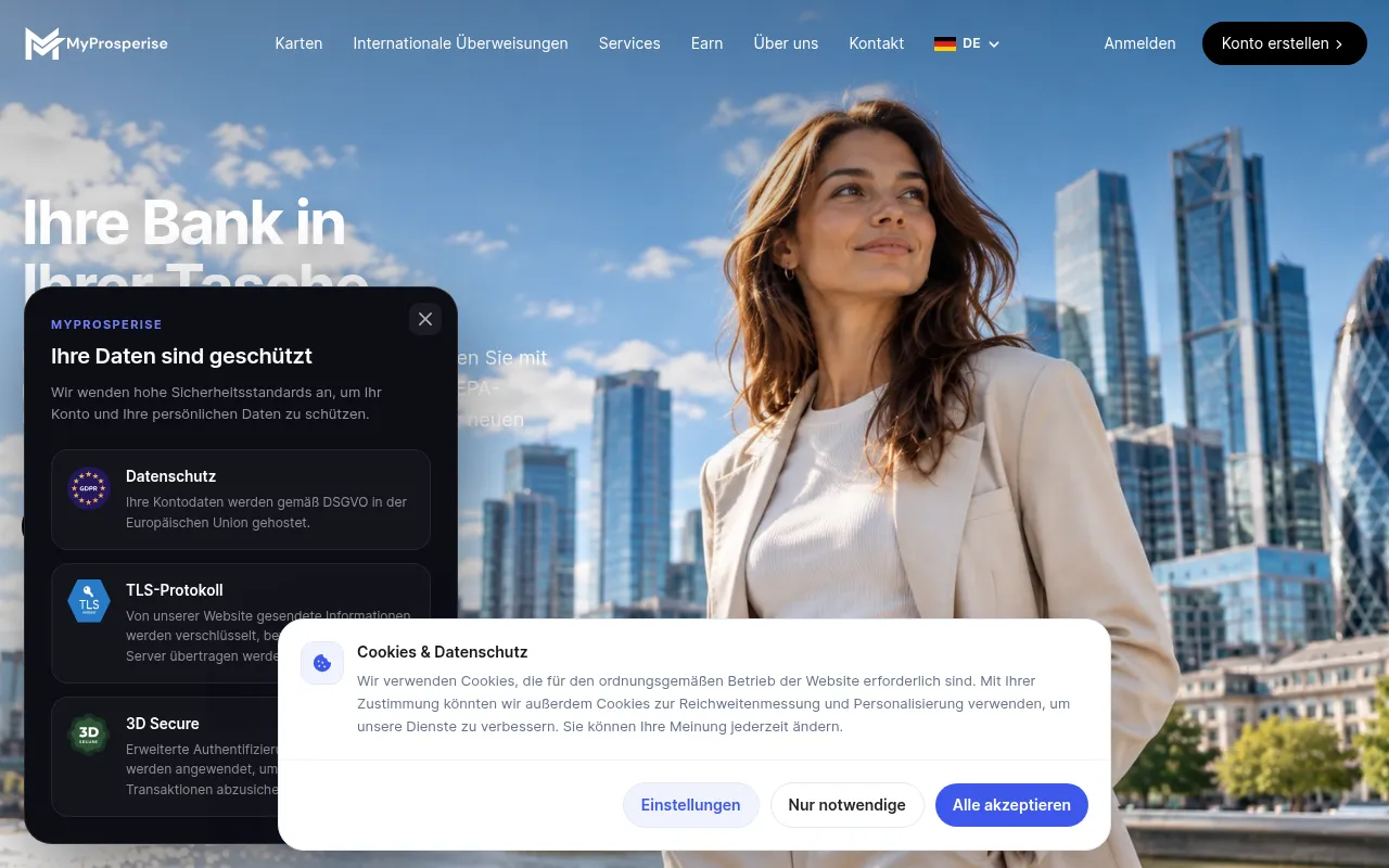 Screenshot of myprosperise.com