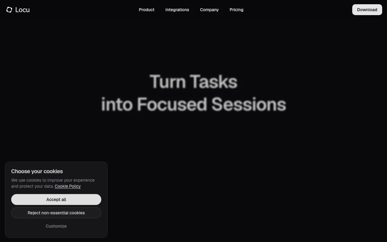 Screenshot of locu.app