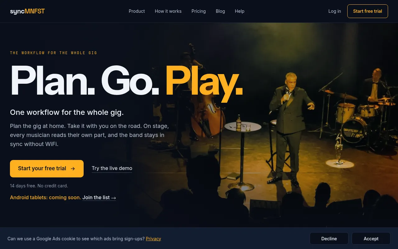 Screenshot of syncmnfst.com