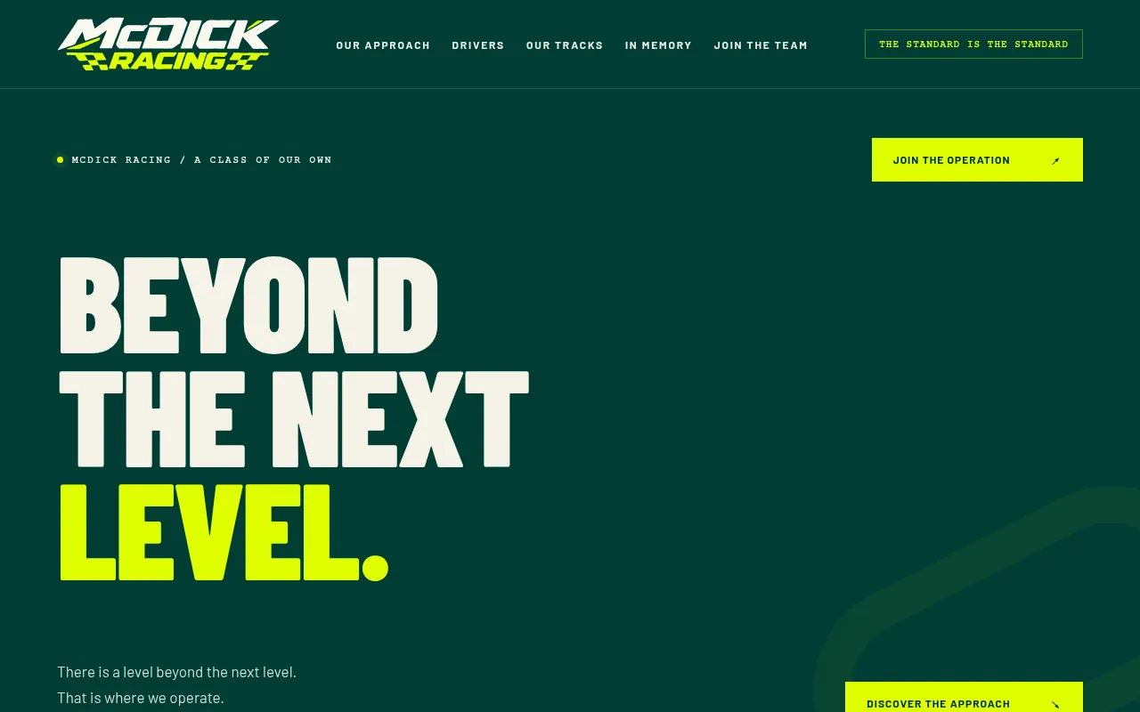 Screenshot of mcdickracing.com