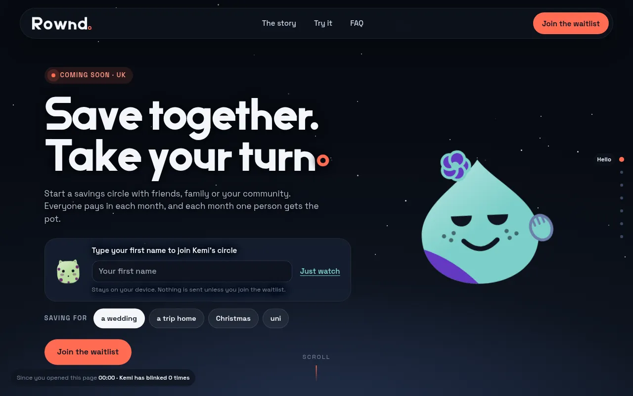 Screenshot of getrownd.com