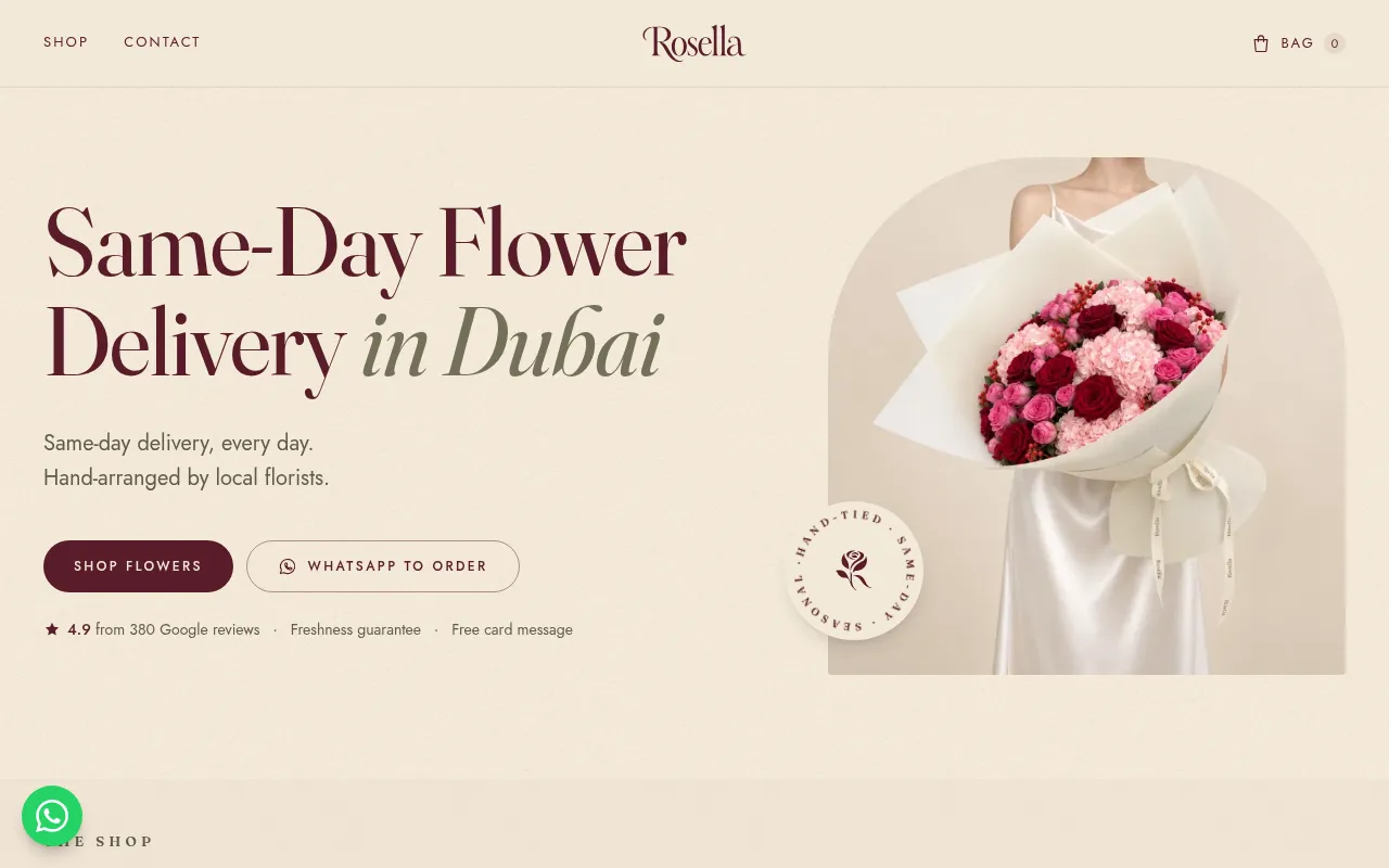 Screenshot of rosella.ae