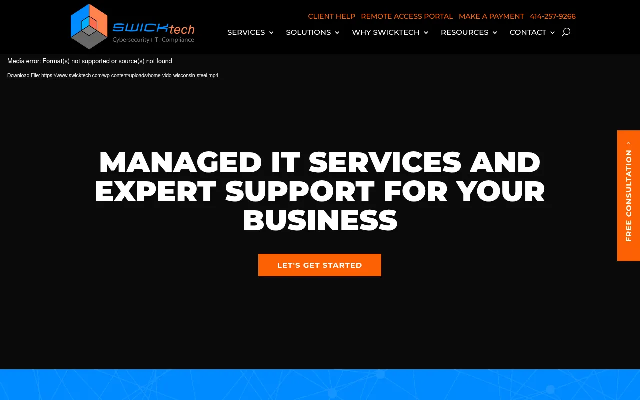 Screenshot of swicktech.com