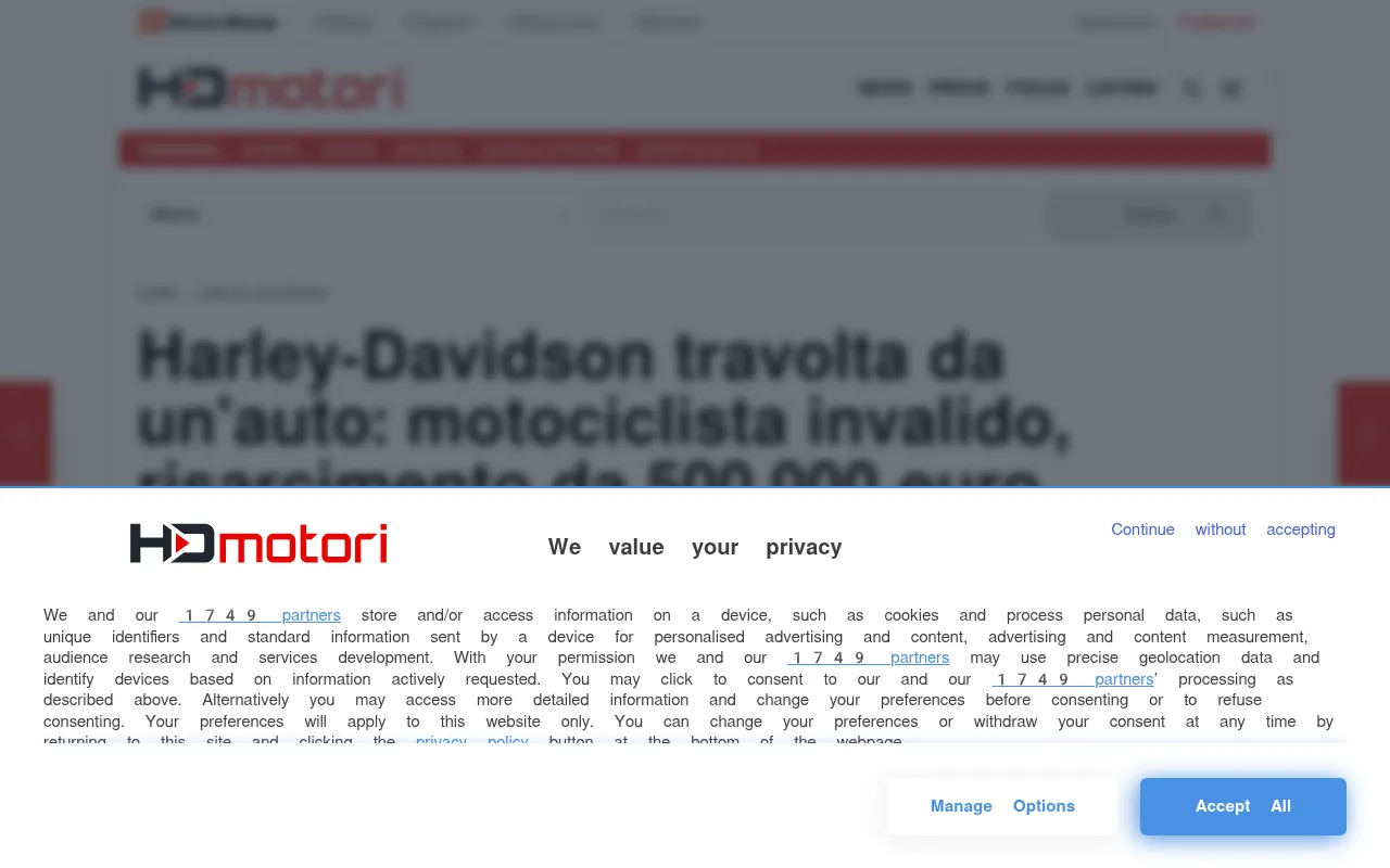 Screenshot of hdmotori.it