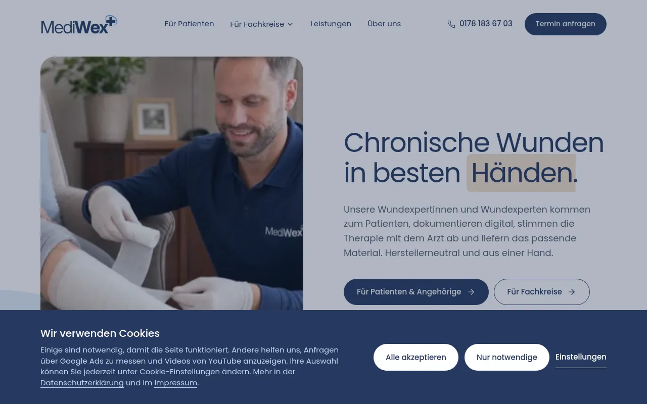 Screenshot of mediwexplus.de