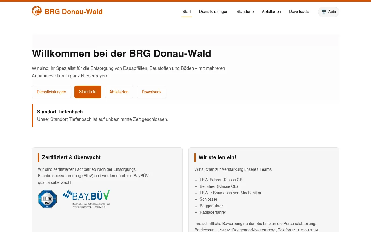 Screenshot of brg-donauwald.de