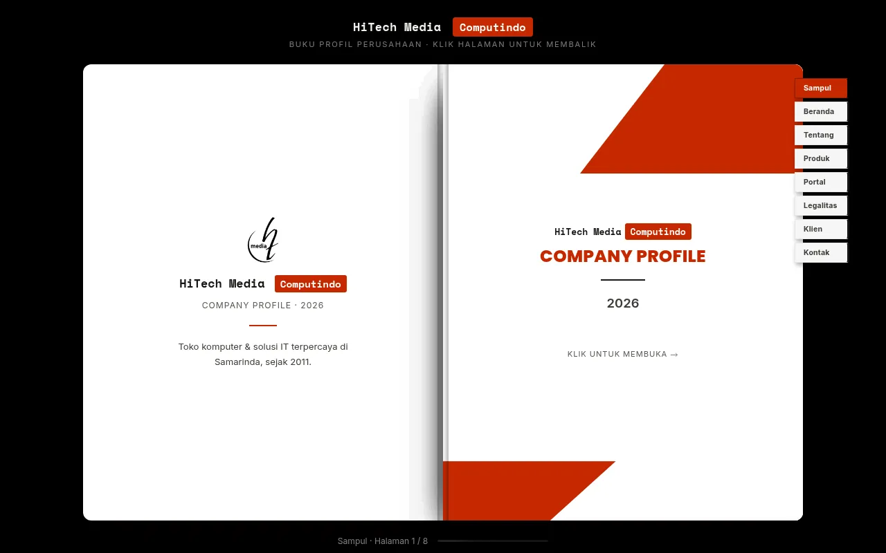 Screenshot of hitech-media.co.id