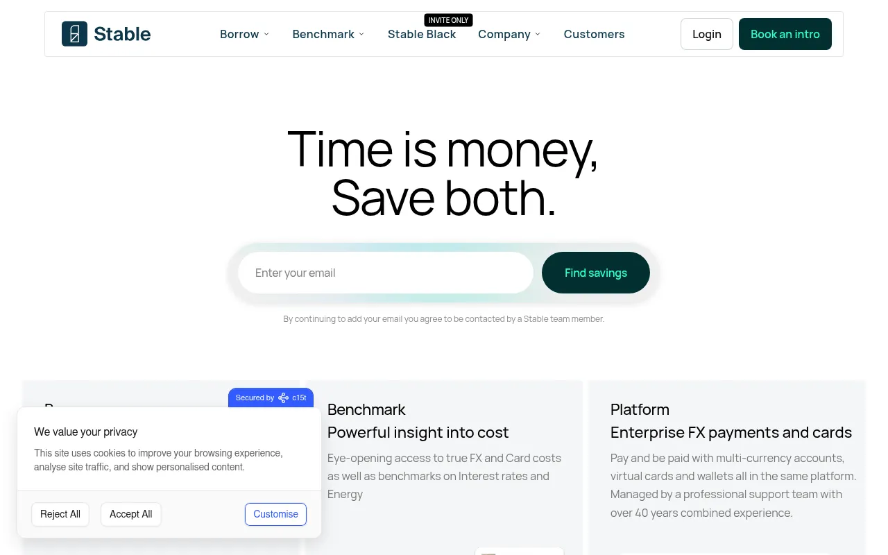 Screenshot of stablepayments.co.uk