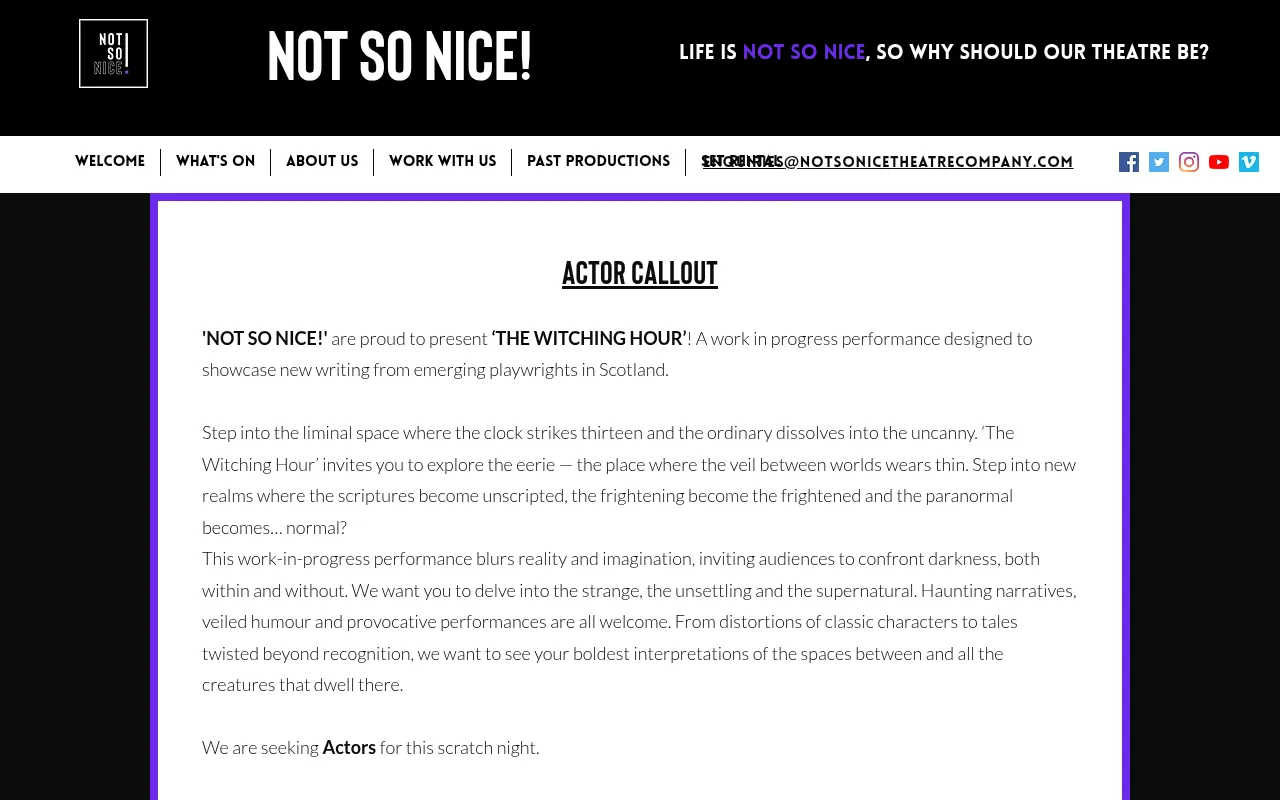 Screenshot of notsonice.co.uk