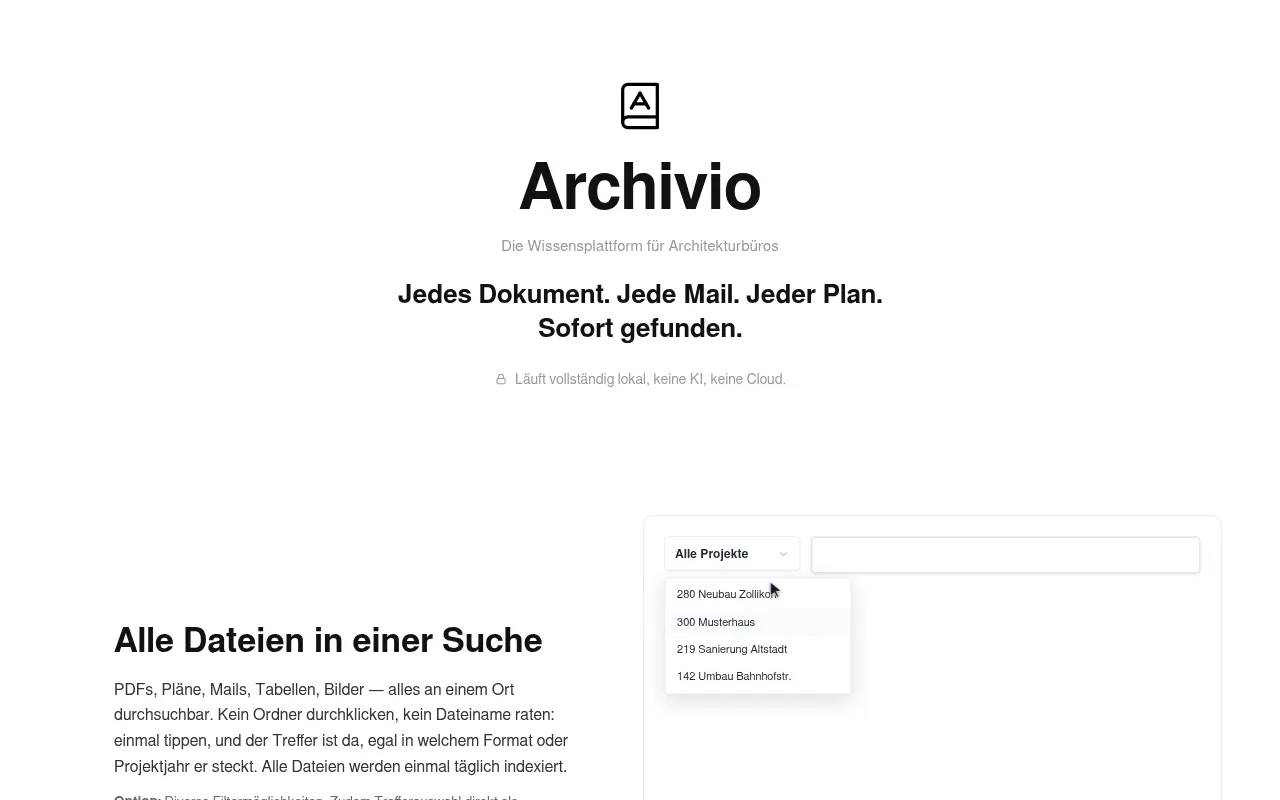 Screenshot of architools.ch
