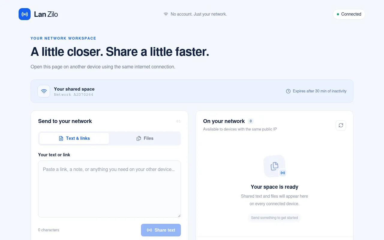 Screenshot of lanzilo.com
