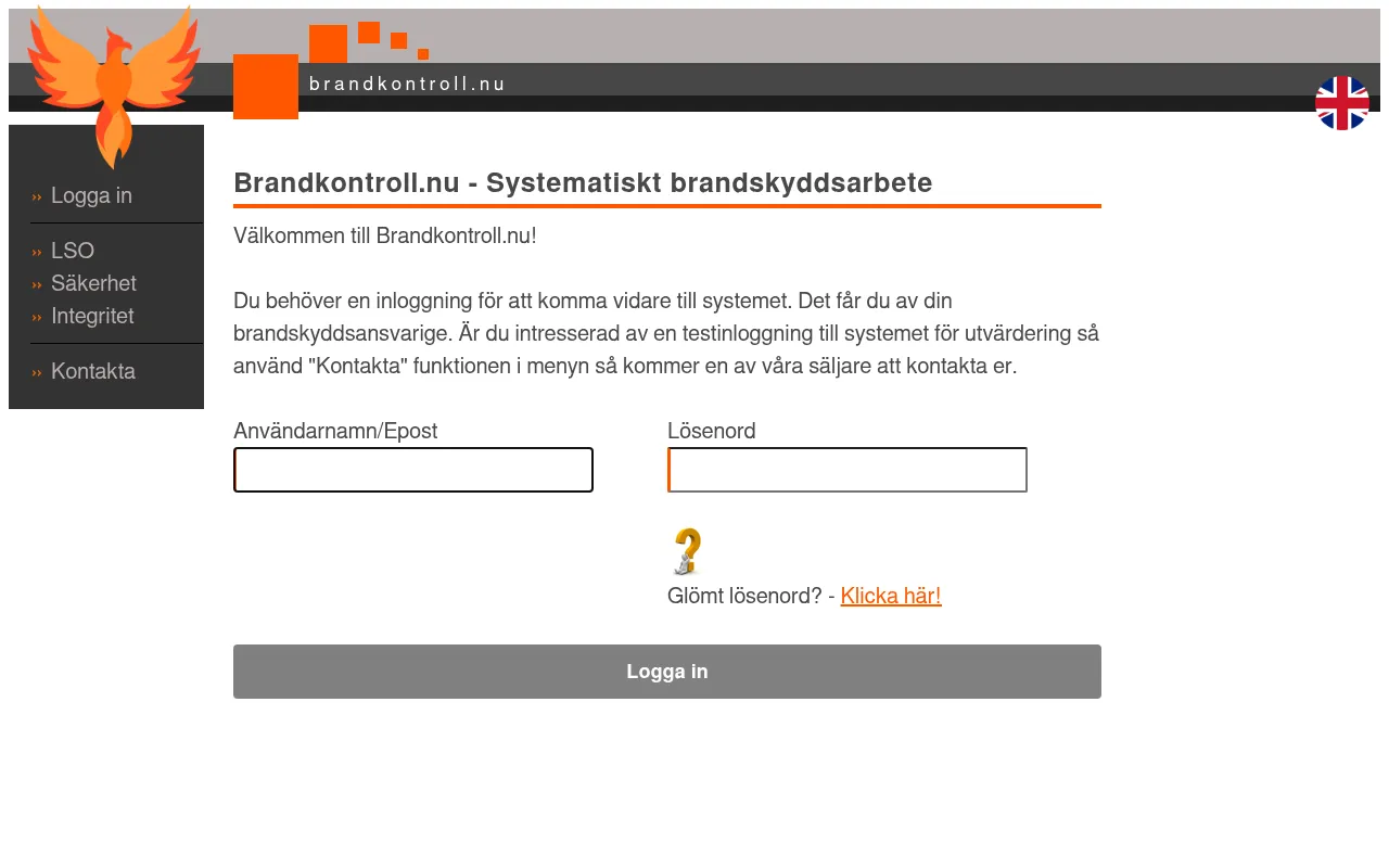 Screenshot of secure.brandkontroll.nu