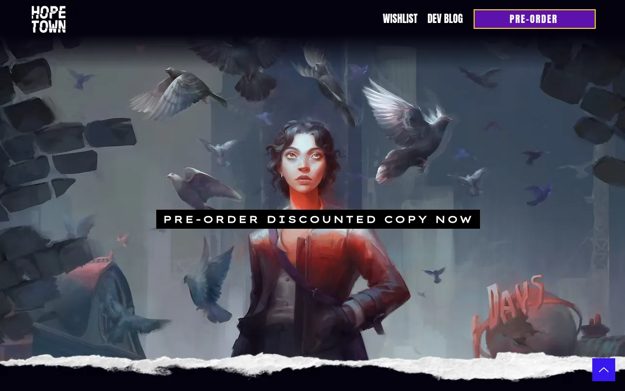 Screenshot of hopetowngame.com