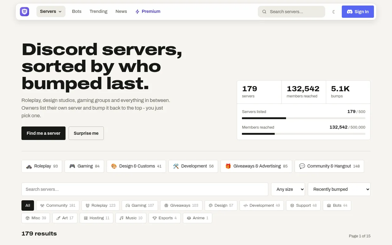 Screenshot of guildory.xyz