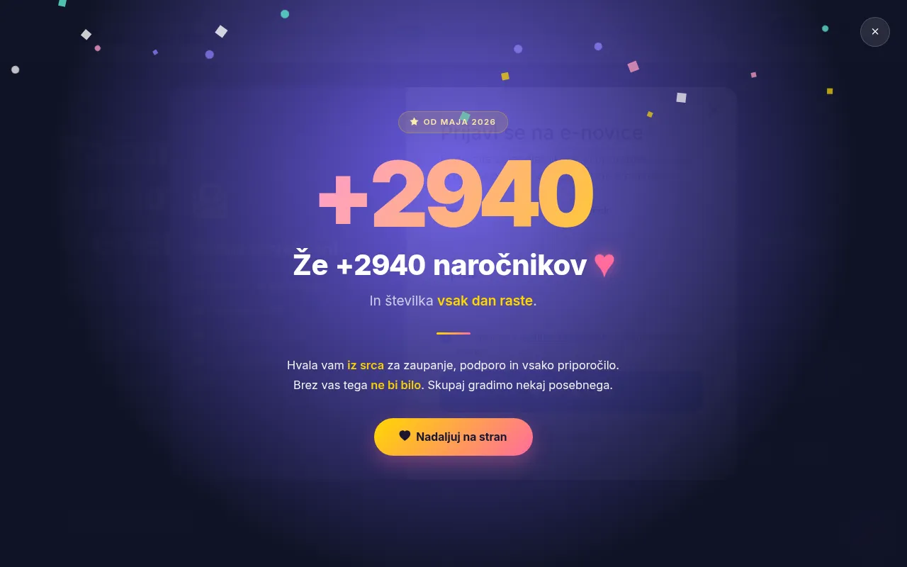 Screenshot of mojkonto.si