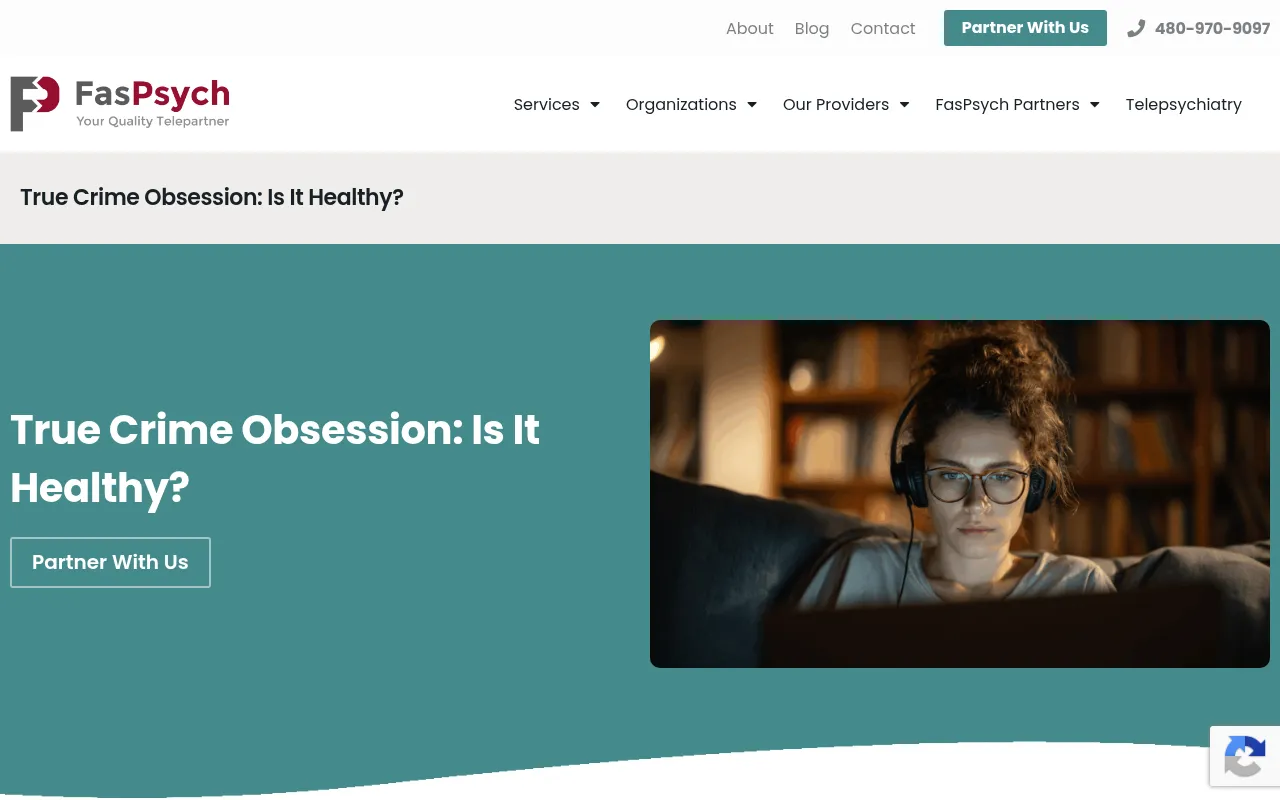 Screenshot of faspsych.com