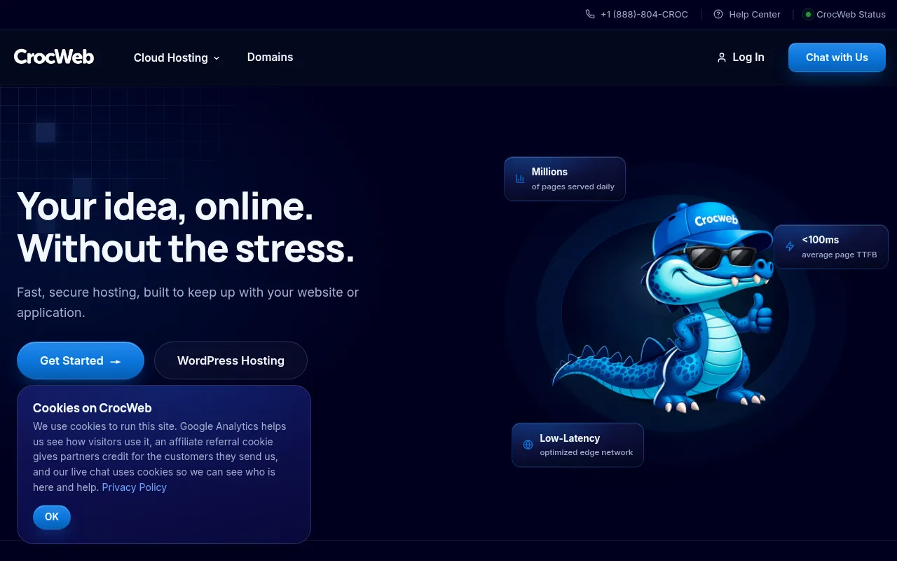 Screenshot of crocweb.com