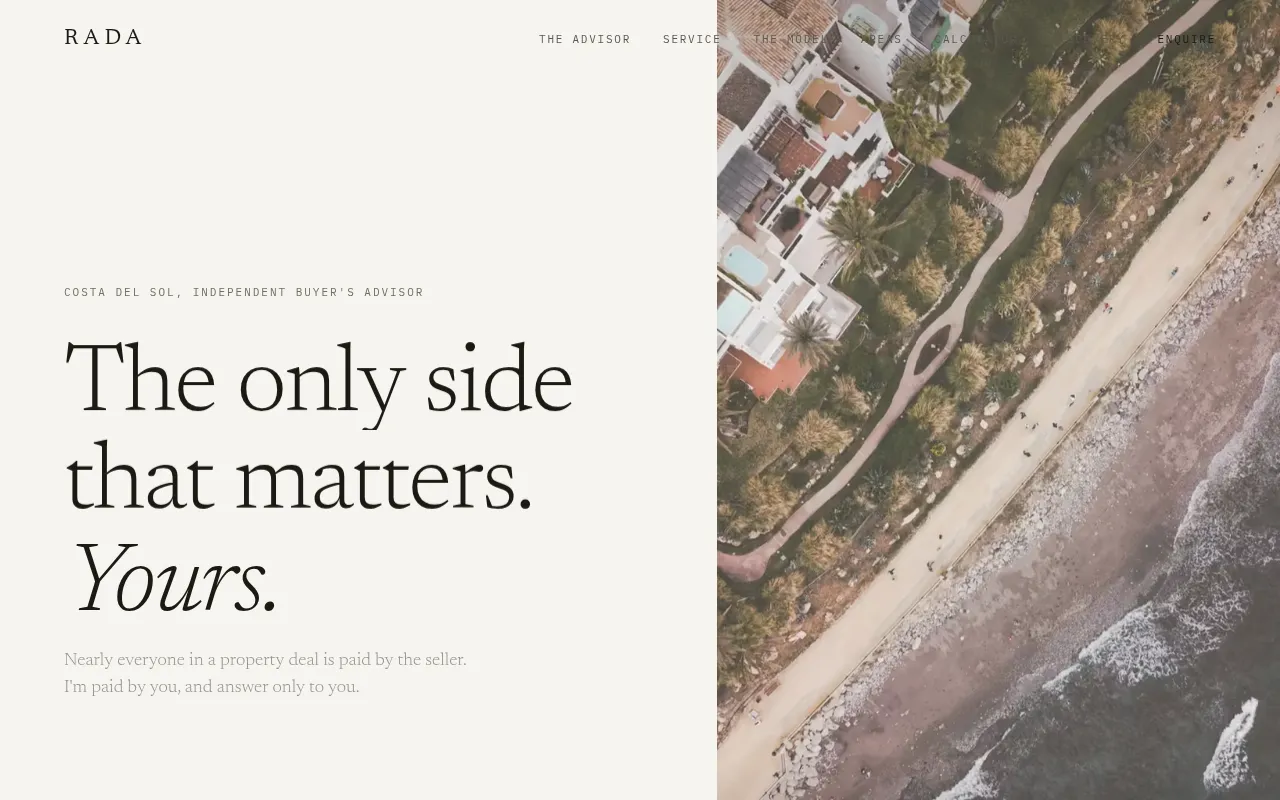 Screenshot of radaproperty.com